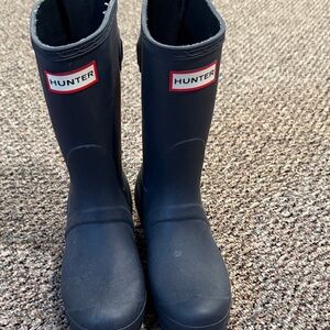 Hunter Kids Navy Rain Boots